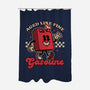 Gasoline Vintage Mascot-None-Polyester-Shower Curtain-Studio Mootant