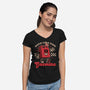 Gasoline Vintage Mascot-Womens-V-Neck-Tee-Studio Mootant