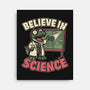 Dino Believe In Science-None-Stretched-Canvas-Studio Mootant