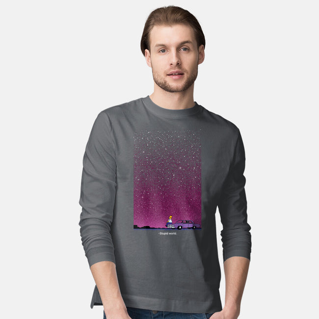 Stupid Stupid World-Mens-Long Sleeved-Tee-Tronyx79