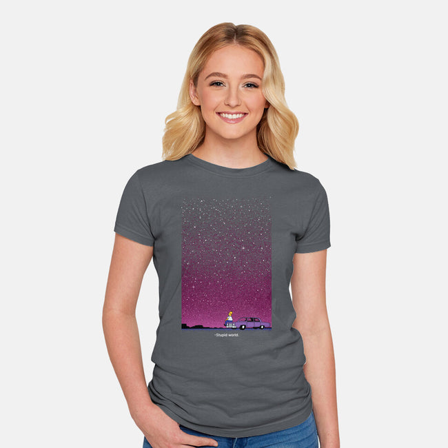 Stupid Stupid World-Womens-Fitted-Tee-Tronyx79