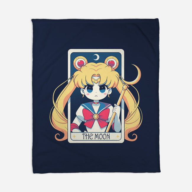 The Moon Card-None-Fleece-Blanket-Eoli Studio