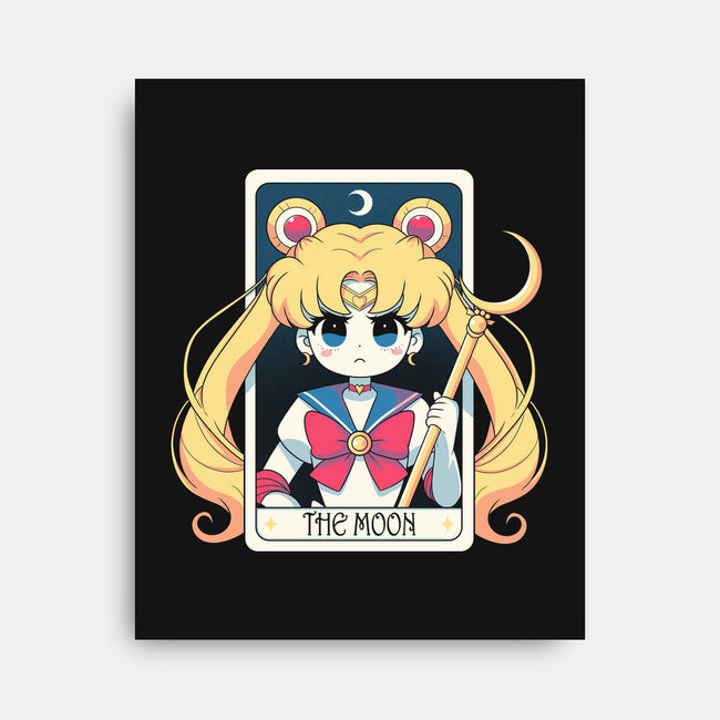 The Moon Card-None-Stretched-Canvas-Eoli Studio