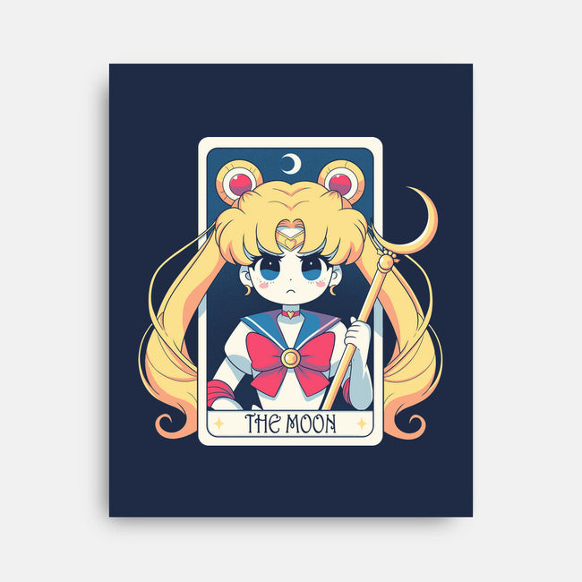 The Moon Card-None-Stretched-Canvas-Eoli Studio