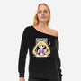 The Moon Card-Womens-Off Shoulder-Sweatshirt-Eoli Studio