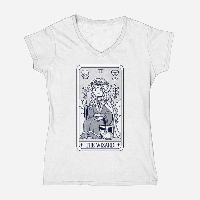 The Wizard-Womens-V-Neck-Tee-Eoli Studio