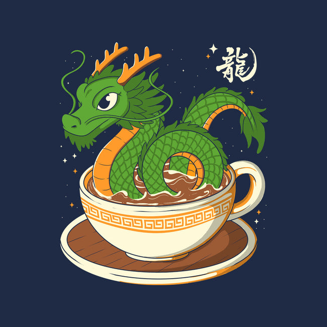 Coffee Dragon-Womens-Fitted-Tee-Eoli Studio