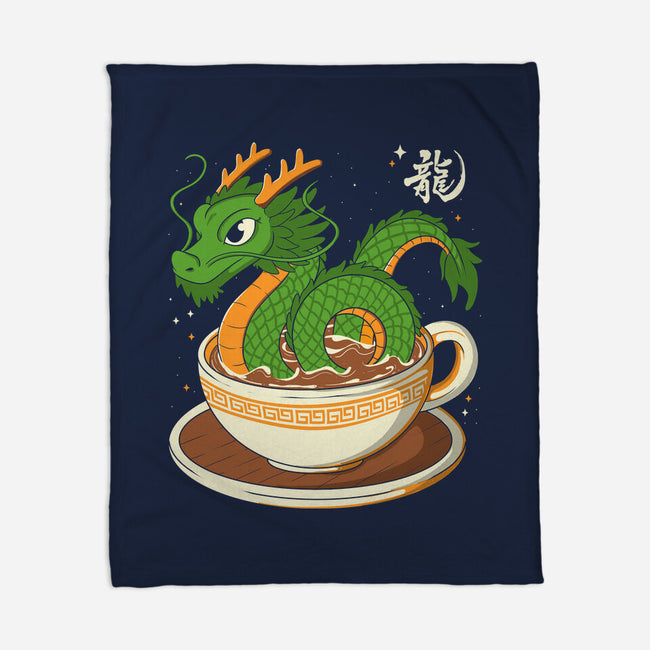 Coffee Dragon-None-Fleece-Blanket-Eoli Studio