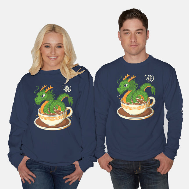 Coffee Dragon-Unisex-Crew Neck-Sweatshirt-Eoli Studio