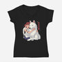 Princess Of The Wolves-Womens-V-Neck-Tee-Eoli Studio