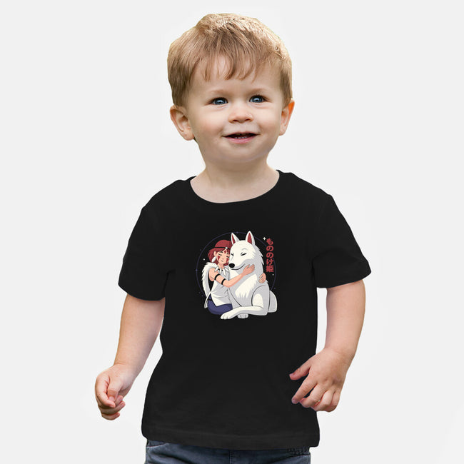 Princess Of The Wolves-Baby-Basic-Tee-Eoli Studio