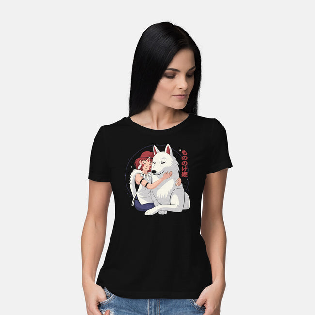 Princess Of The Wolves-Womens-Basic-Tee-Eoli Studio