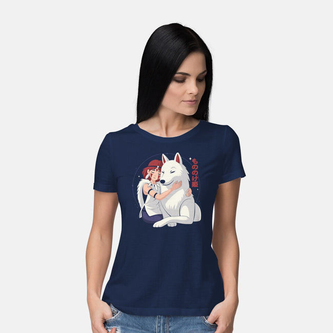 Princess Of The Wolves-Womens-Basic-Tee-Eoli Studio