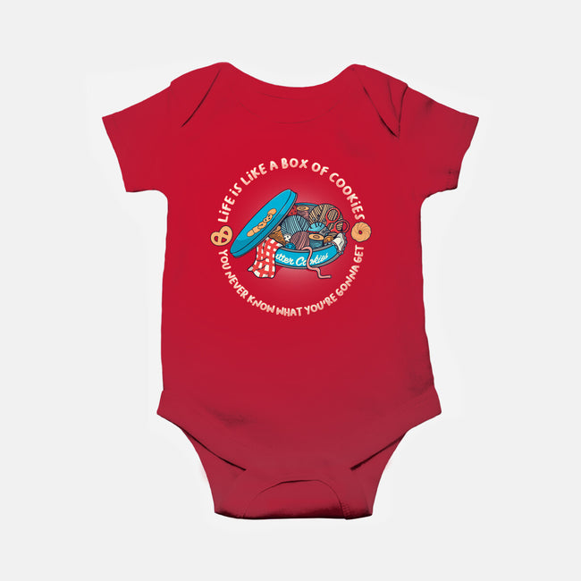 Box Of Cookies-Baby-Basic-Onesie-Freecheese