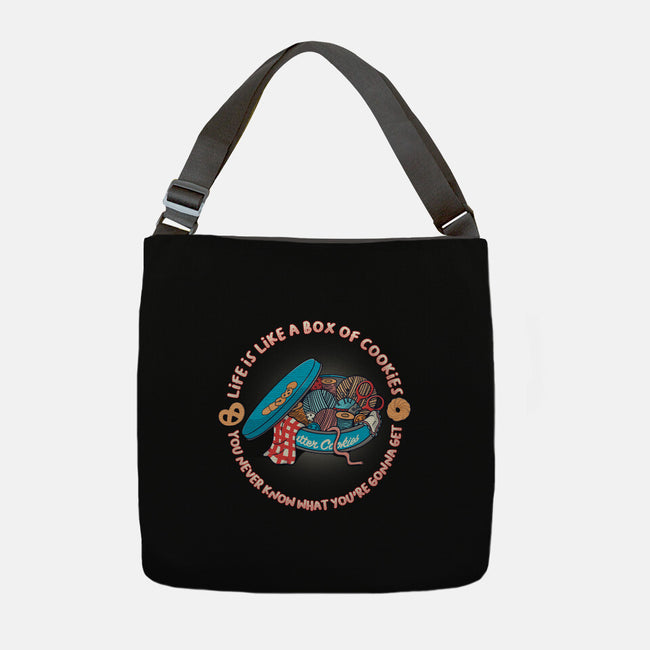 Box Of Cookies-None-Adjustable Tote-Bag-Freecheese