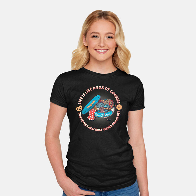 Box Of Cookies-Womens-Fitted-Tee-Freecheese