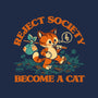 Reject Humanity Become A Cat-Womens-Basic-Tee-worlddominationforcats