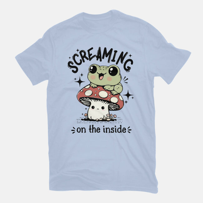 Screaming On The Inside-Womens-Fitted-Tee-Trendlory