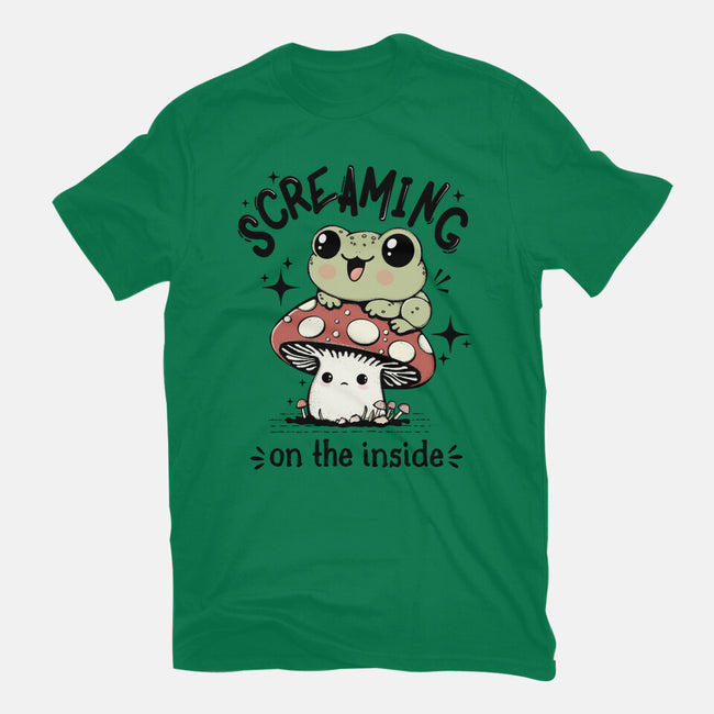 Screaming On The Inside-Womens-Fitted-Tee-Trendlory