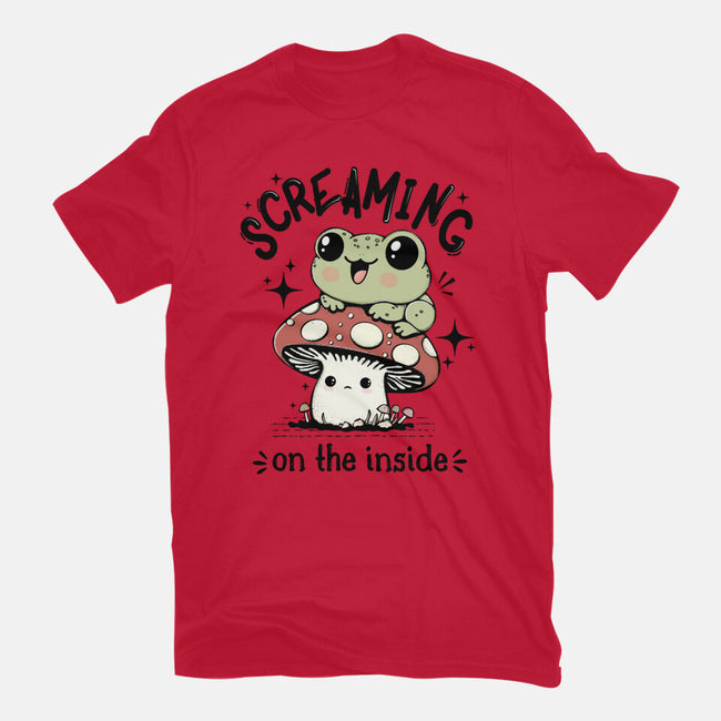 Screaming On The Inside-Womens-Fitted-Tee-Trendlory