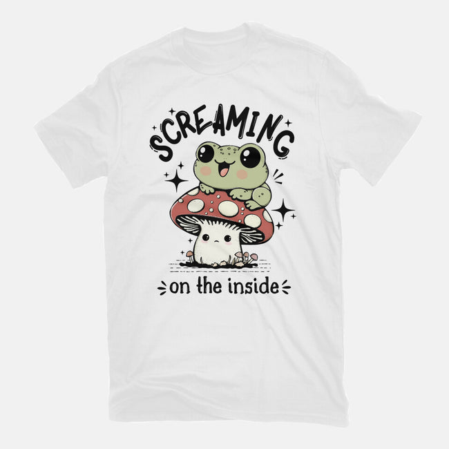 Screaming On The Inside-Womens-Fitted-Tee-Trendlory