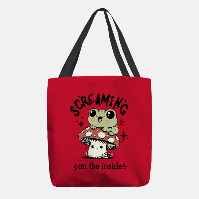 Screaming On The Inside-None-Basic Tote-Bag-Trendlory