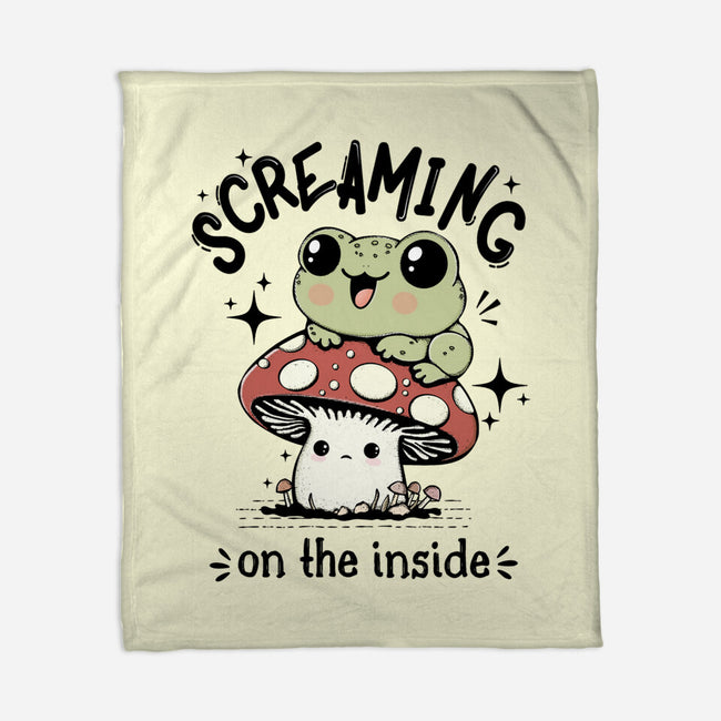 Screaming On The Inside-None-Fleece-Blanket-Trendlory