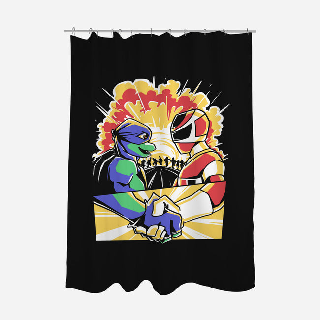 Mutant Power Team-None-Polyester-Shower Curtain-estudiofitas