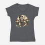 Medieval Wizard Dance-Womens-V-Neck-Tee-Studio Mootant