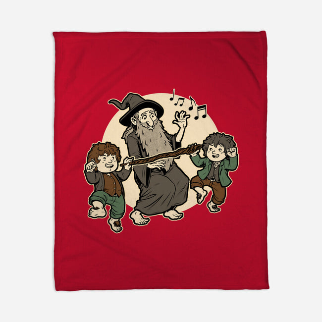 Medieval Wizard Dance-None-Fleece-Blanket-Studio Mootant