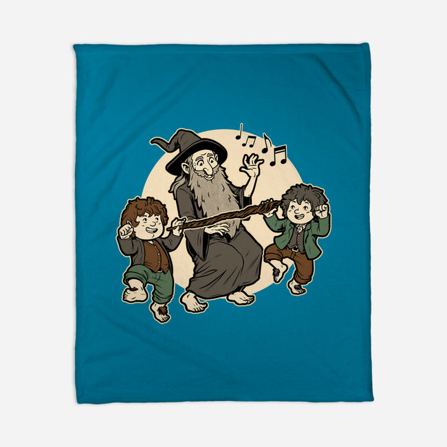 Medieval Wizard Dance-None-Fleece-Blanket-Studio Mootant