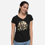 Medieval Wizard Dance-Womens-V-Neck-Tee-Studio Mootant