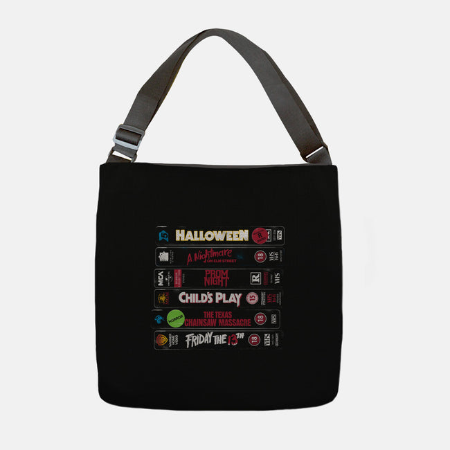 VHS Slasher-None-Adjustable Tote-Bag-Nemons