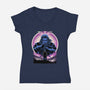 Hunter In The Valley-Womens-V-Neck-Tee-rmatix