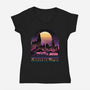 Believe In The Magic-Womens-V-Neck-Tee-glitchygorilla