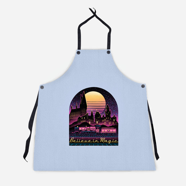 Believe In The Magic-Unisex-Kitchen-Apron-glitchygorilla