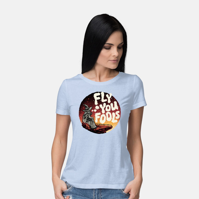 Fly You Fools-Womens-Basic-Tee-glitchygorilla