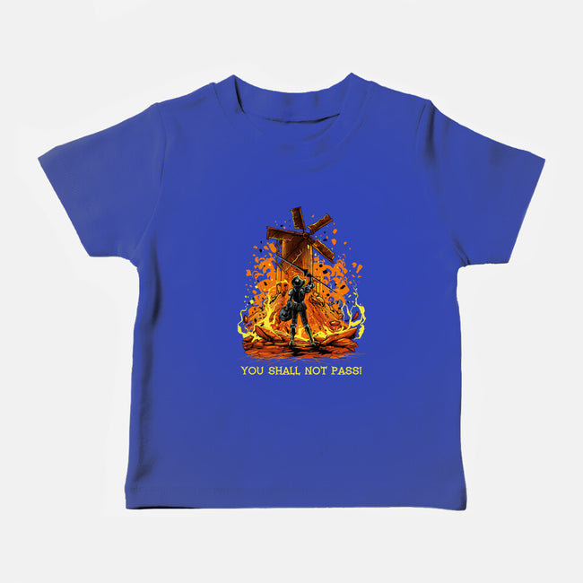 Defender Of La Mancha Remix-Baby-Basic-Tee-zascanauta