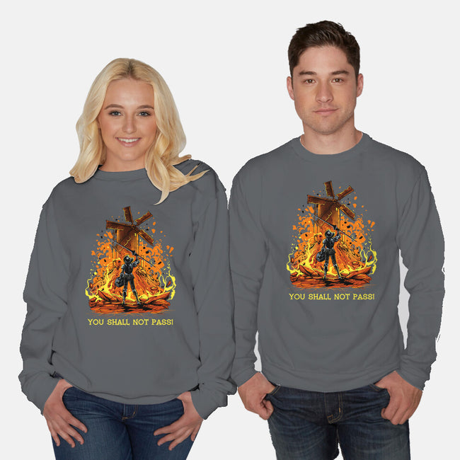 Defender Of La Mancha Remix-Unisex-Crew Neck-Sweatshirt-zascanauta