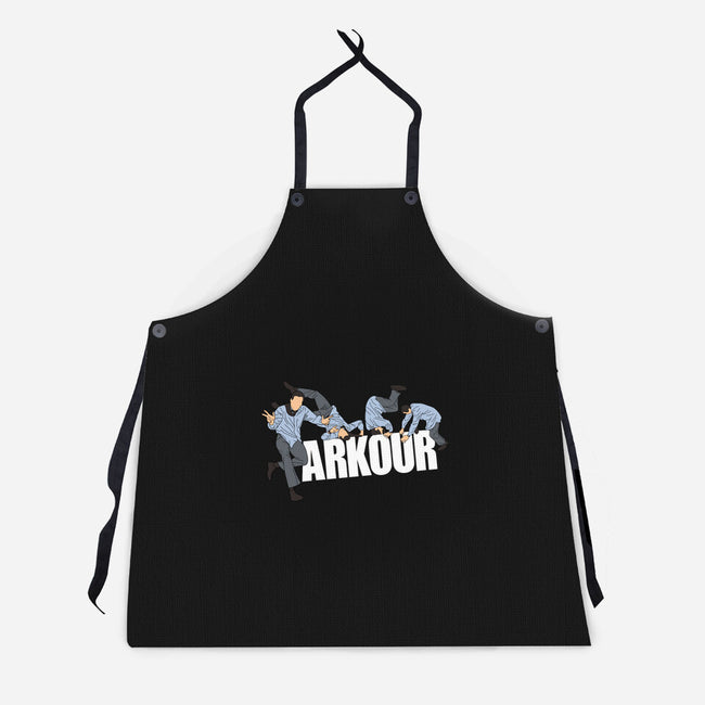 Parkour In The Office-Unisex-Kitchen-Apron-Tronyx79