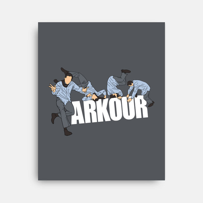 Parkour In The Office-None-Stretched-Canvas-Tronyx79