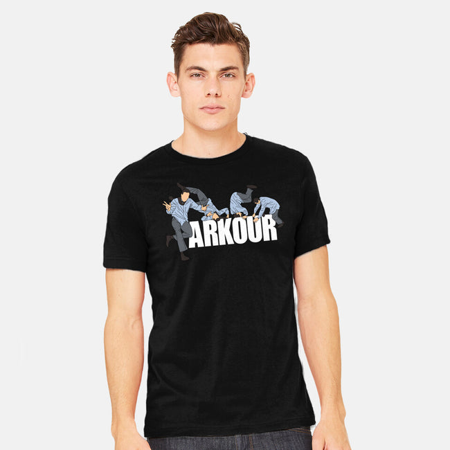 Parkour In The Office-Mens-Heavyweight-Tee-Tronyx79