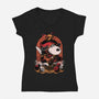 Beagle RPG Adventure-Womens-V-Neck-Tee-Studio Mootant