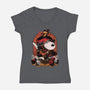 Beagle RPG Adventure-Womens-V-Neck-Tee-Studio Mootant