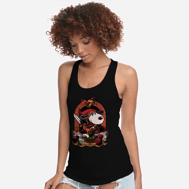 Beagle RPG Adventure-Womens-Racerback-Tank-Studio Mootant