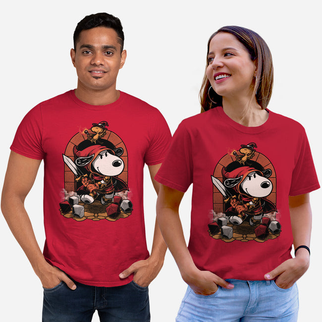 Beagle RPG Adventure-Unisex-Basic-Tee-Studio Mootant