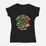 Slayer's Pest Control-Womens-V-Neck-Tee-estudiofitas
