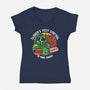 Slayer's Pest Control-Womens-V-Neck-Tee-estudiofitas