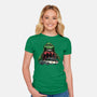 Green Slime-Womens-Fitted-Tee-momma_gorilla