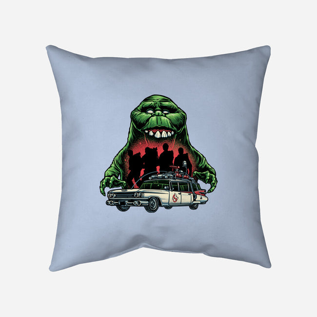 Green Slime-None-Removable Cover w Insert-Throw Pillow-momma_gorilla